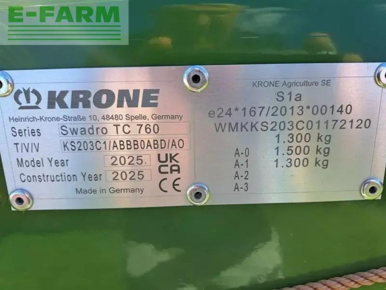 Krone krone swadro tc 760 - Henificadora: foto 5 Krone krone swadro tc 760 - Henificadora: foto 5