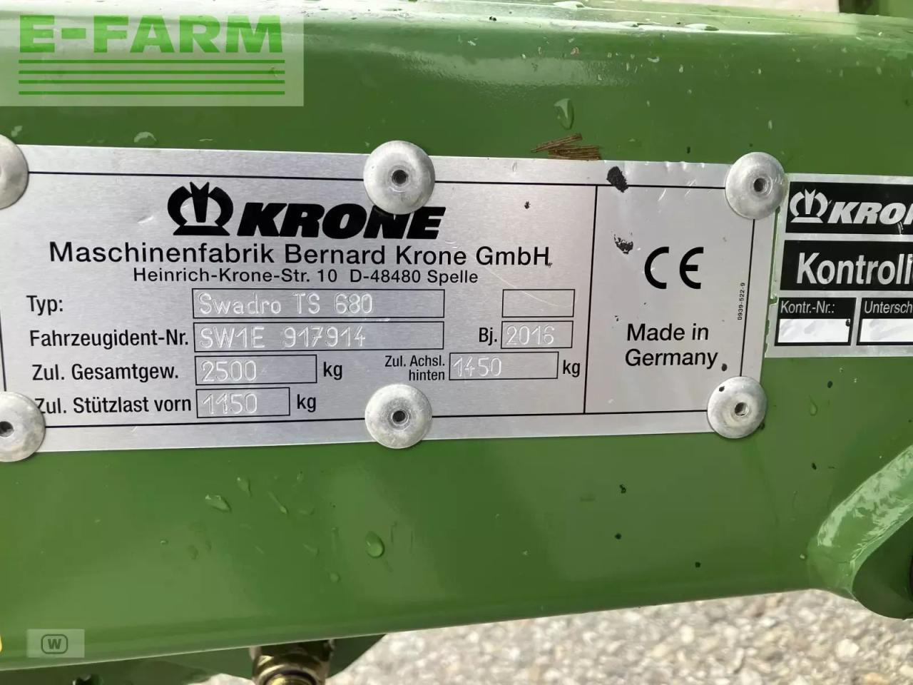 Henificadora Krone swadro ts 680: foto 8