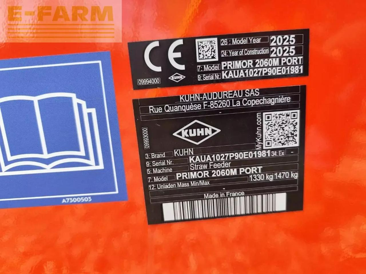 Kuhn primor 2060 m - Equipo para silos: foto 5 Kuhn primor 2060 m - Equipo para silos: foto 5