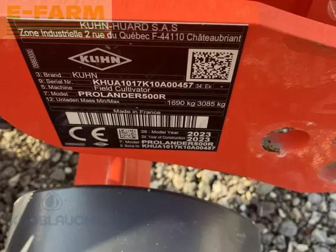 Kuhn prolander 500r - Cultivador: foto 5 Kuhn prolander 500r - Cultivador: foto 5