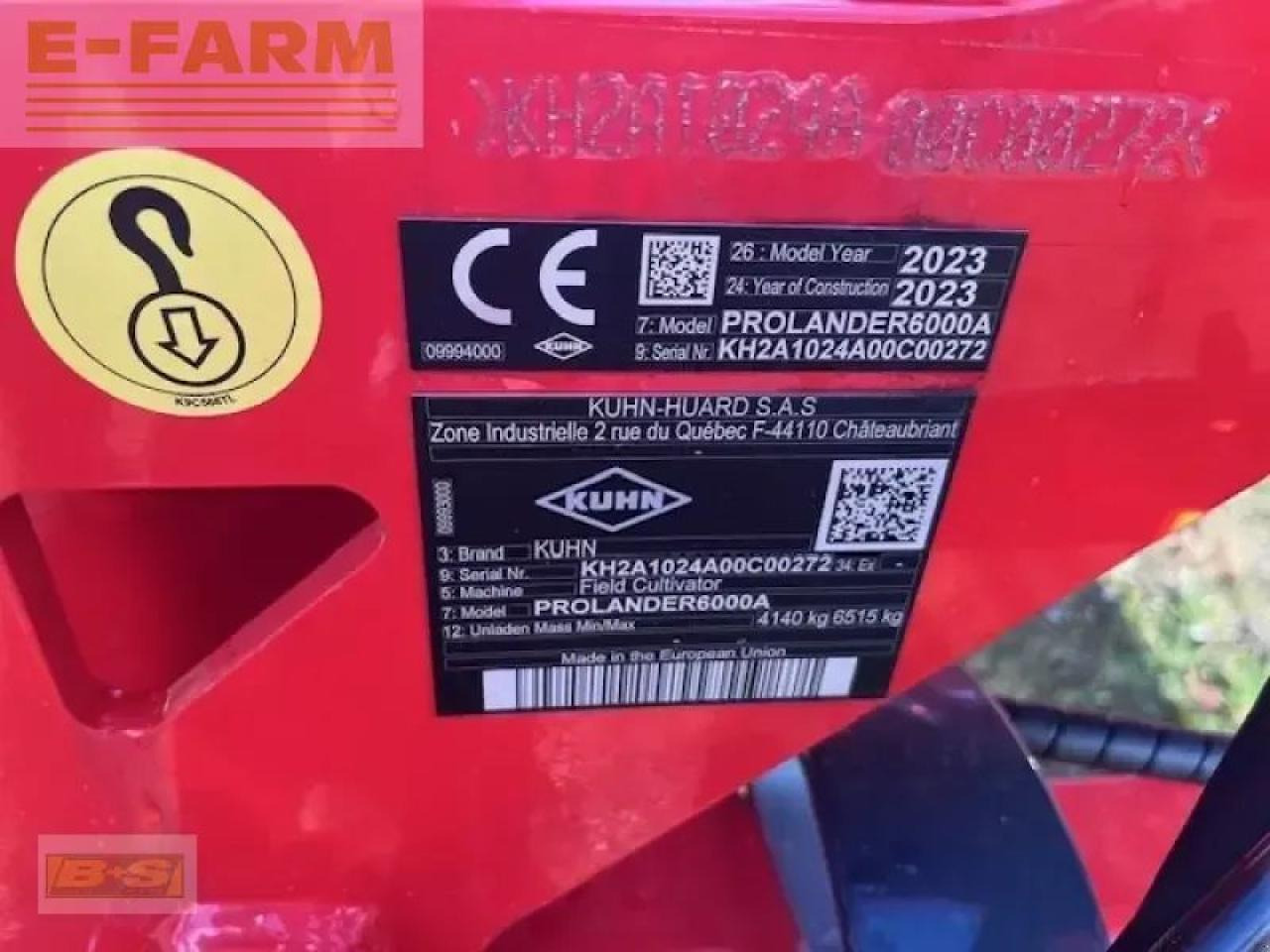 Kuhn prolander 6000 - Cultivador: foto 2 Kuhn prolander 6000 - Cultivador: foto 2