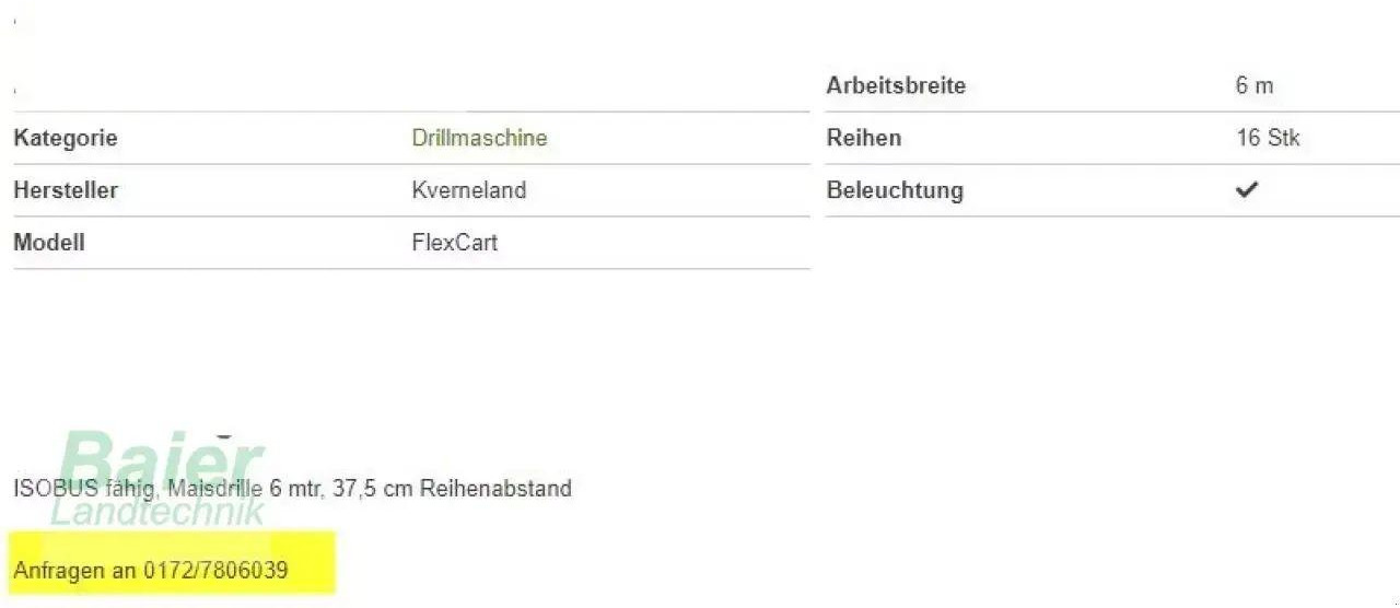 Kverneland flexcard - Sembradora de precisión: foto 3 Kverneland flexcard - Sembradora de precisión: foto 3