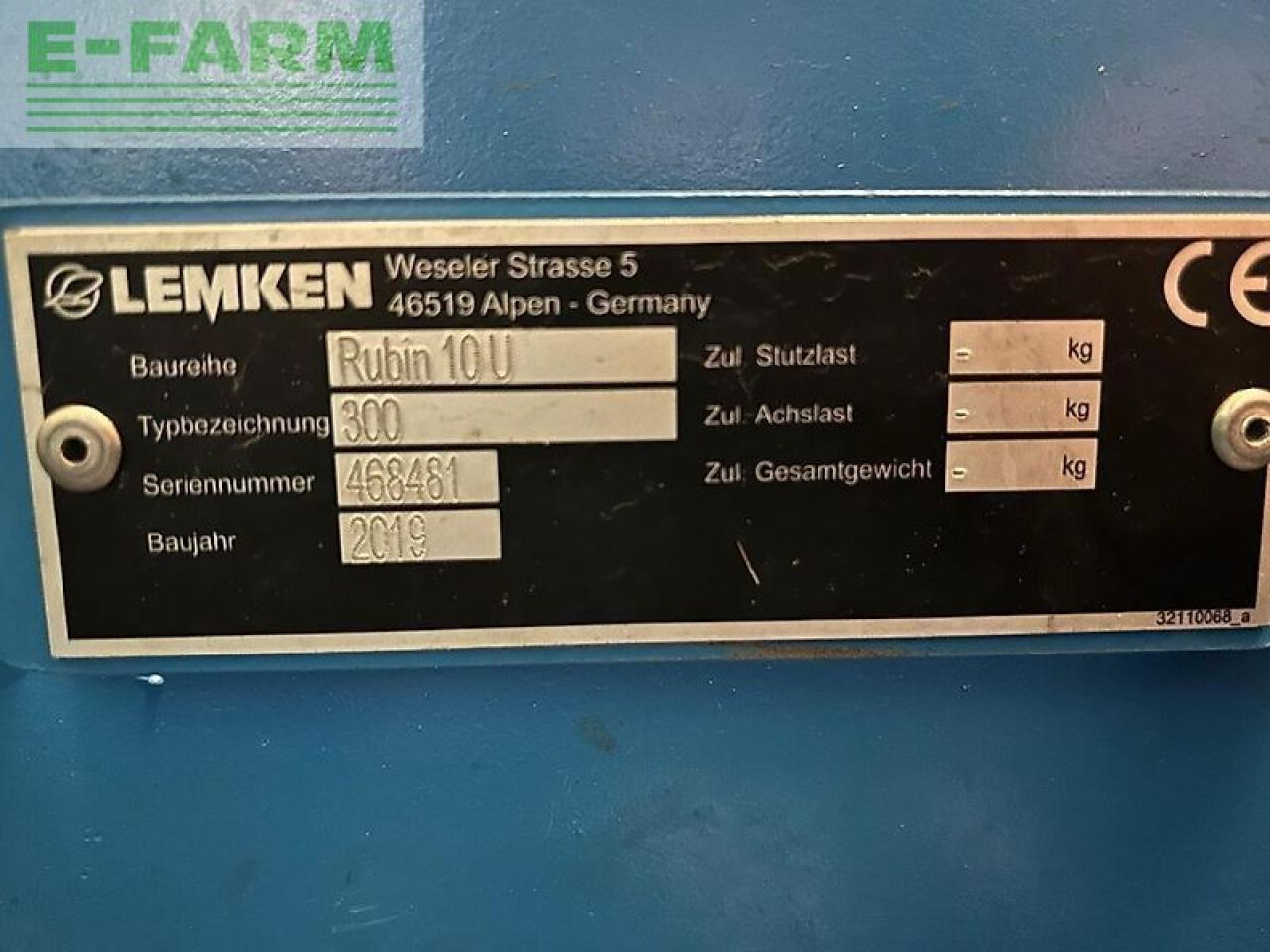 Lemken rubin u 10 - Rastras: foto 5 Lemken rubin u 10 - Rastras: foto 5