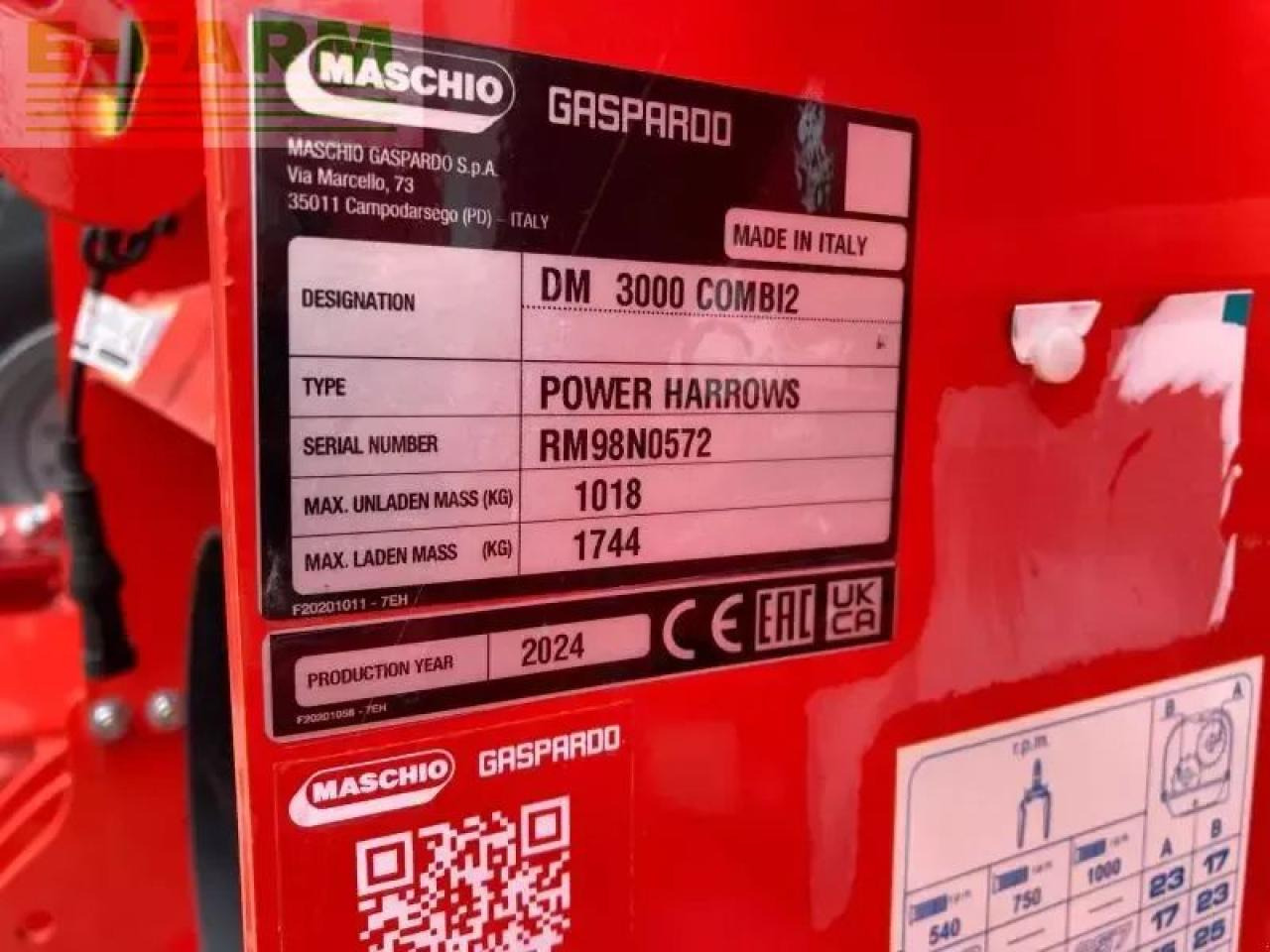 Maschio dm classic 3000 + dama 300 - Combinado de siembra: foto 4 Maschio dm classic 3000 + dama 300 - Combinado de siembra: foto 4