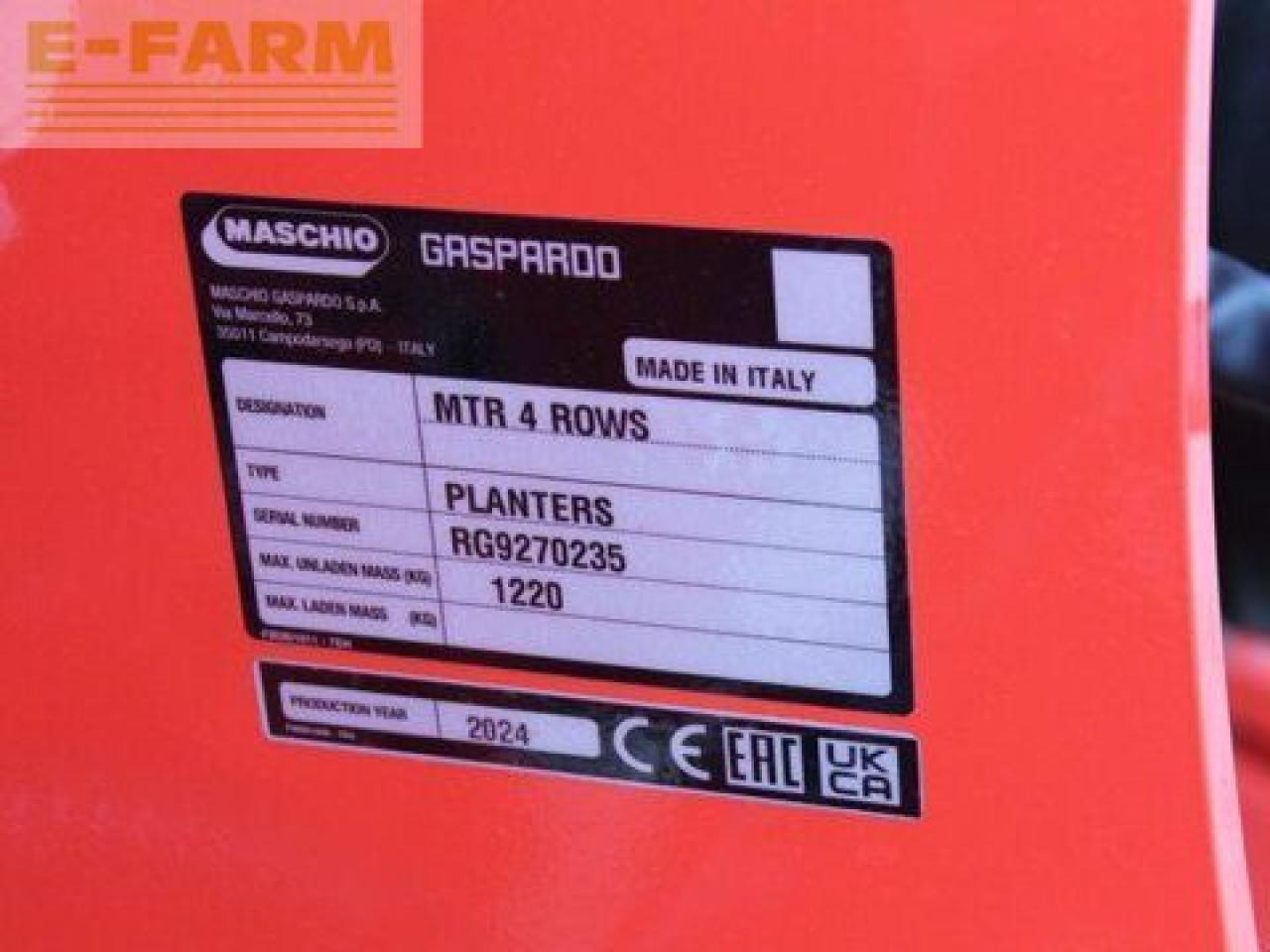 Maschio mtr 4 - Sembradora de precisión: foto 2 Maschio mtr 4 - Sembradora de precisión: foto 2