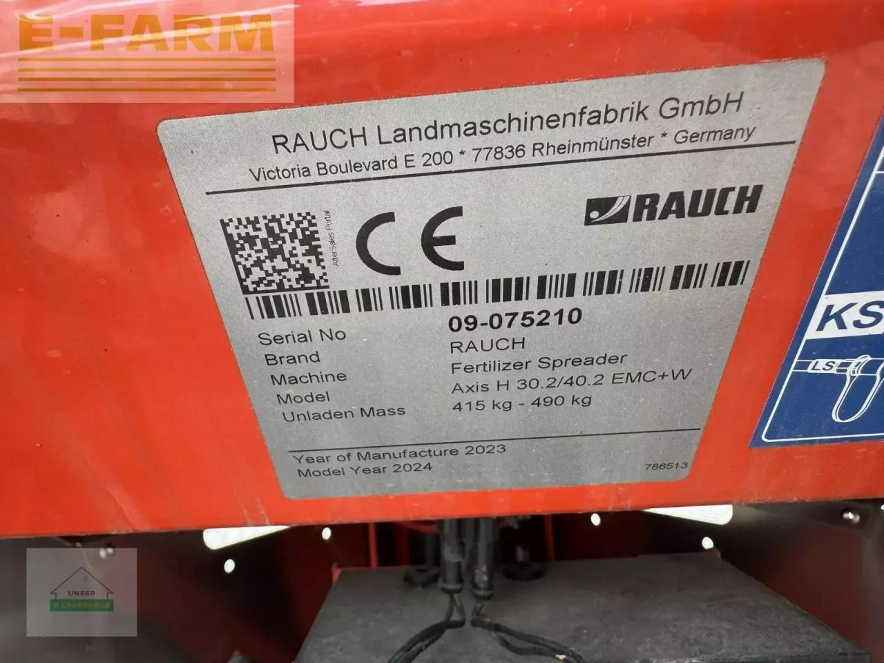 Rauch axis h 30.2 emc+w isobus - Esparcidor de fertilizantes: foto 5 Rauch axis h 30.2 emc+w isobus - Esparcidor de fertilizantes: foto 5