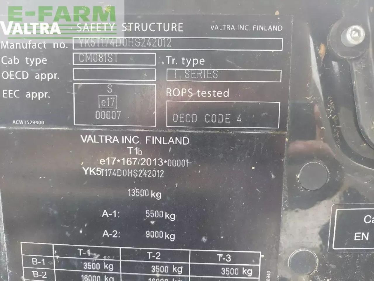 Valtra t 174e d smarttouch - Tractor: foto 5 Valtra t 174e d smarttouch - Tractor: foto 5
