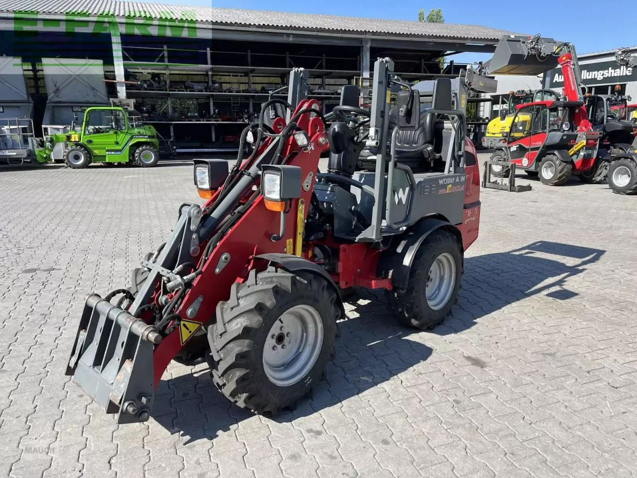 Weidemann 1160e mit 1400h, hohe hubhöhe - Cargadora de ruedas: foto 1 Weidemann 1160e mit 1400h, hohe hubhöhe - Cargadora de ruedas: foto 1