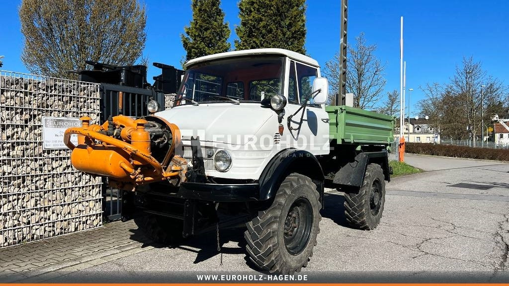 Unimog 406 Allrad Zapfwelle Luftkompressor Pritsche AHK - Camión chasis: foto 1 Unimog 406 Allrad Zapfwelle Luftkompressor Pritsche AHK - Camión chasis: foto 1
