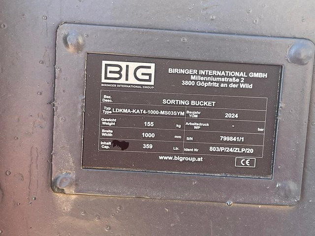 Big Sortierlöffel / Sortierschaufel 100 cm mit Lehnhoff MS03 Symlock Aufnahme - Cazo: foto 5 Big Sortierlöffel / Sortierschaufel 100 cm mit Lehnhoff MS03 Symlock Aufnahme - Cazo: foto 5