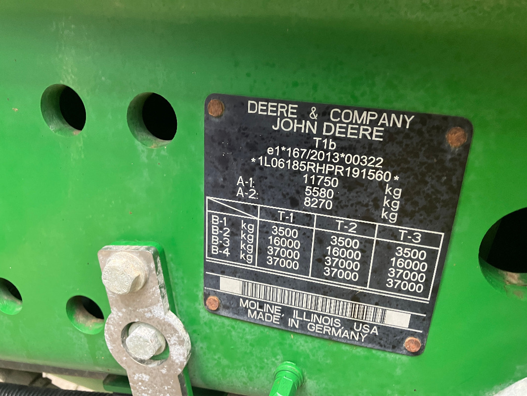 John Deere 6R185 - Tractor: foto 3 John Deere 6R185 - Tractor: foto 3