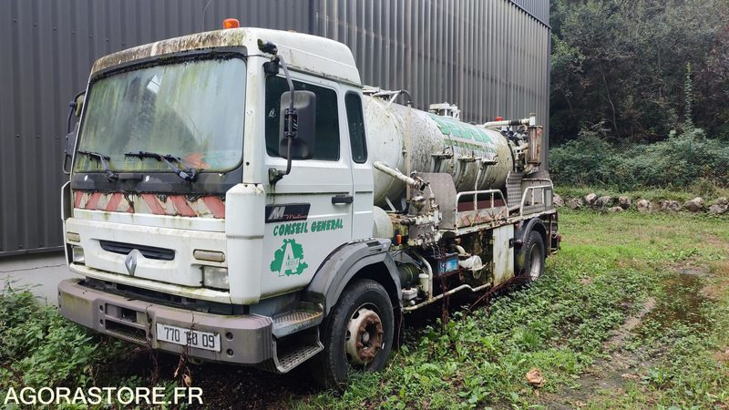 Camion Hydrocureur Renault - Limpieza de alcantarillado: foto 1 Camion Hydrocureur Renault - Limpieza de alcantarillado: foto 1