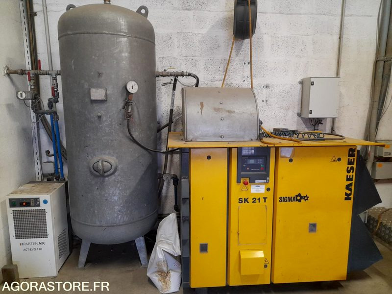 Compresseur KAESER SIGMA SK21T 2008 - 36 000h + assécheur ACT-EVO 110 2020 - Compresor de aire: foto 1 Compresseur KAESER SIGMA SK21T 2008 - 36 000h + assécheur ACT-EVO 110 2020 - Compresor de aire: foto 1