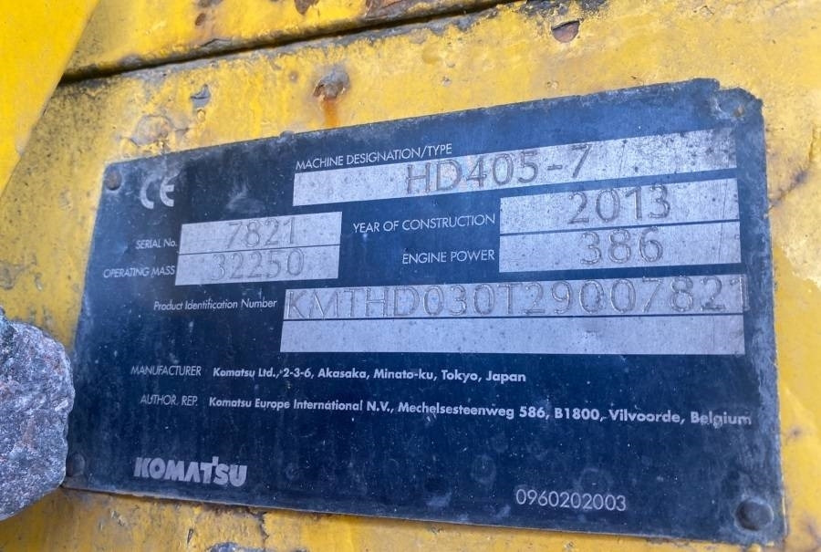 Komatsu HD405-7 - Dúmper rígido: foto 3 Komatsu HD405-7 - Dúmper rígido: foto 3