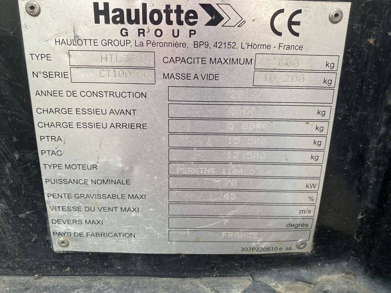 Haulotte HTL 3614 - Manipulador telescópico: foto 2 Haulotte HTL 3614 - Manipulador telescópico: foto 2