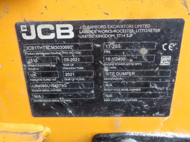 Minidumper JCB 1T-2S5: foto 12