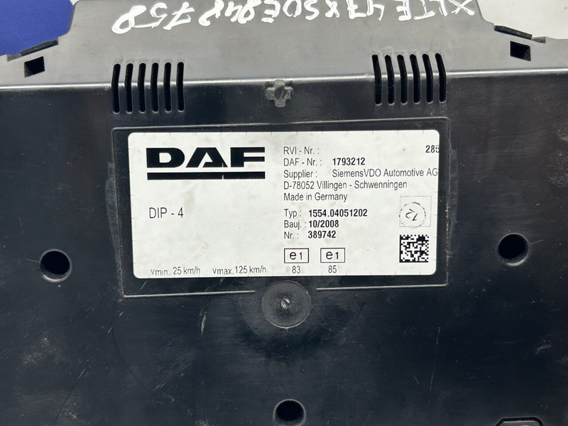 DAF cluster - Salpicadero para Camión: foto 3 DAF cluster - Salpicadero para Camión: foto 3