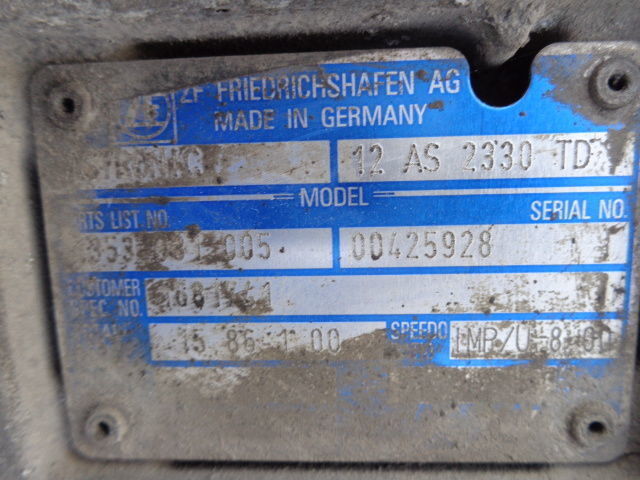 ZF good condition gearbox 12AS2330TD 12AS2330 TD - Caja de cambios para Camión: foto 5 ZF good condition gearbox 12AS2330TD 12AS2330 TD - Caja de cambios para Camión: foto 5