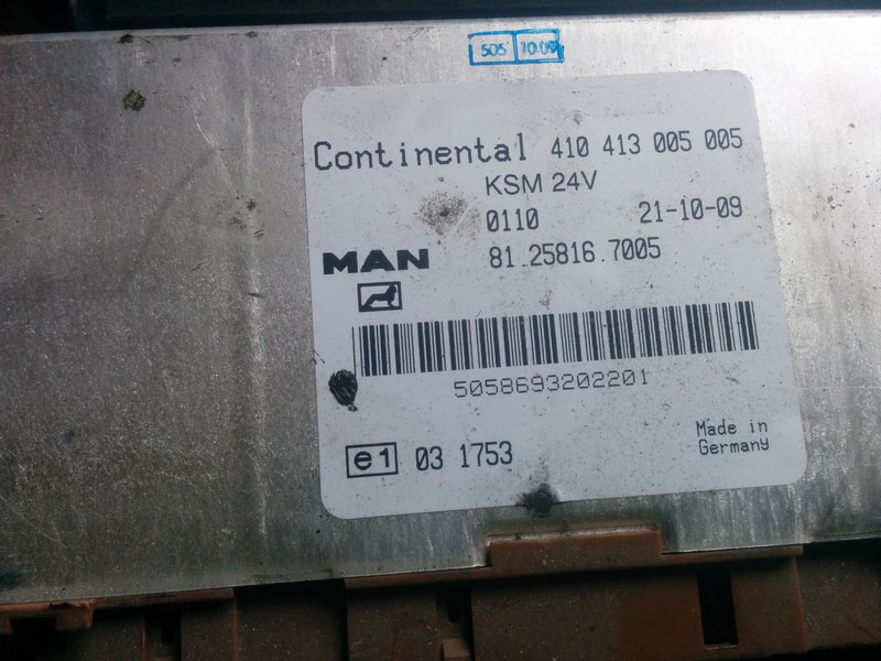 MAN 410413005005 - Unidad de control: foto 1 MAN 410413005005 - Unidad de control: foto 1