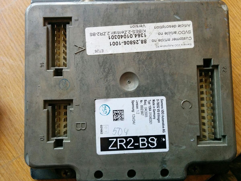 MAN ZR2-BS - VDO D78052 VS - Unidad de control: foto 5 MAN ZR2-BS - VDO D78052 VS - Unidad de control: foto 5