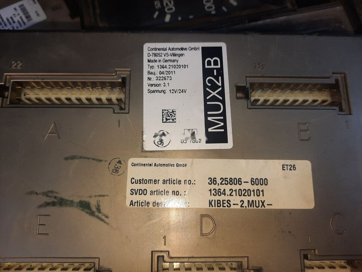MAN ZR2-BS - VDO D78052 VS MAN CYTI - Unidad de control para Autobús: foto 1 MAN ZR2-BS - VDO D78052 VS MAN CYTI - Unidad de control para Autobús: foto 1
