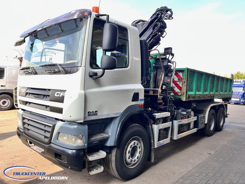 DAF CF 85.410 ATE, Hiab 166, 6x4 Steel spring - Camión volquete, Camión grúa: foto 3 DAF CF 85.410 ATE, Hiab 166, 6x4 Steel spring - Camión volquete, Camión grúa: foto 3