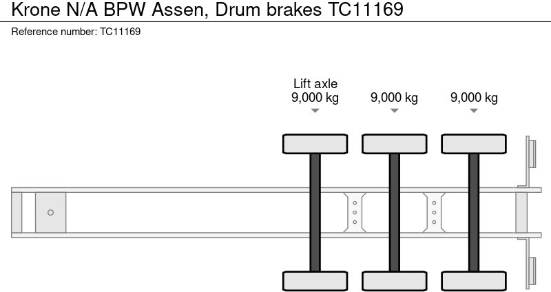 Krone N/A BPW Assen, Trommel remmen - Semirremolque lona: foto 3 Krone N/A BPW Assen, Trommel remmen - Semirremolque lona: foto 3