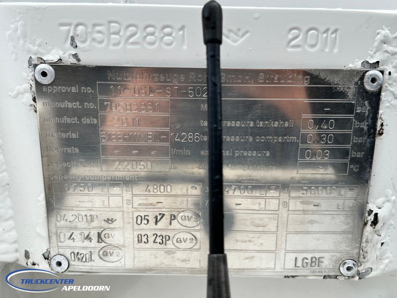 Camión cisterna Volvo FH 500 22150 Liter ADR, 4 Comp, Retarder, ADR: foto 6