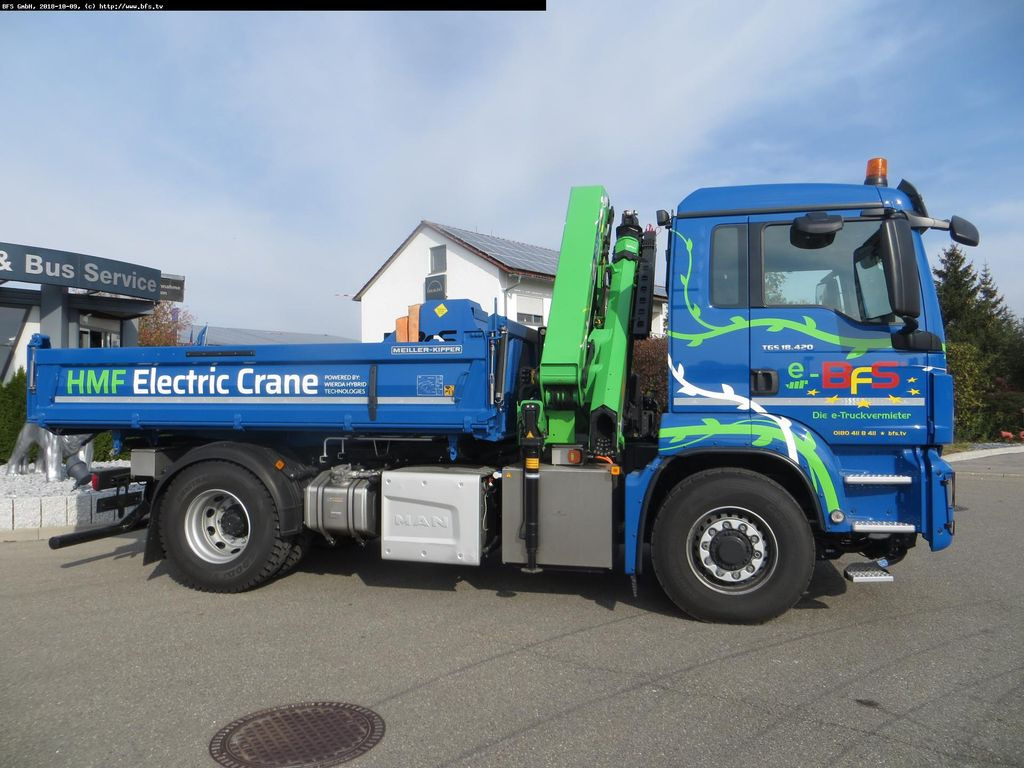 MAN TGS 18.420 4x4H BL HMF,Elektrokran 1820 K4 RC - Camión volquete: foto 3 MAN TGS 18.420 4x4H BL HMF,Elektrokran 1820 K4 RC - Camión volquete: foto 3