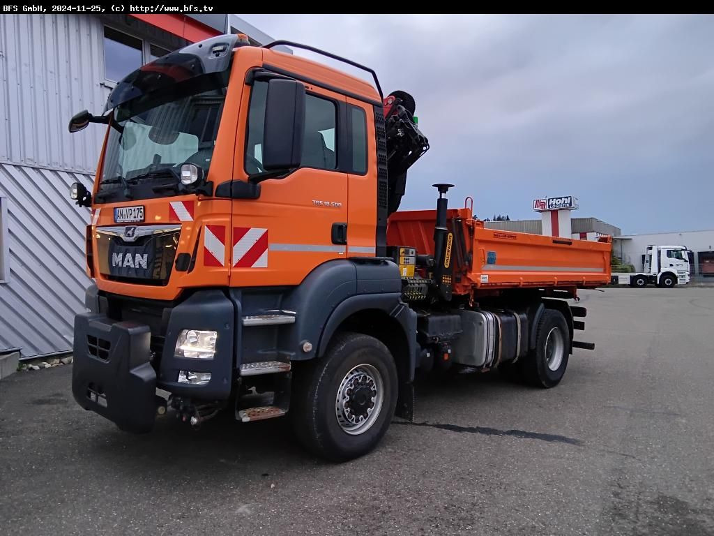MAN TGS 18.500 4x4 BL  Palfinger, WiDi, Hydrodrive - Camión volquete: foto 1 MAN TGS 18.500 4x4 BL  Palfinger, WiDi, Hydrodrive - Camión volquete: foto 1