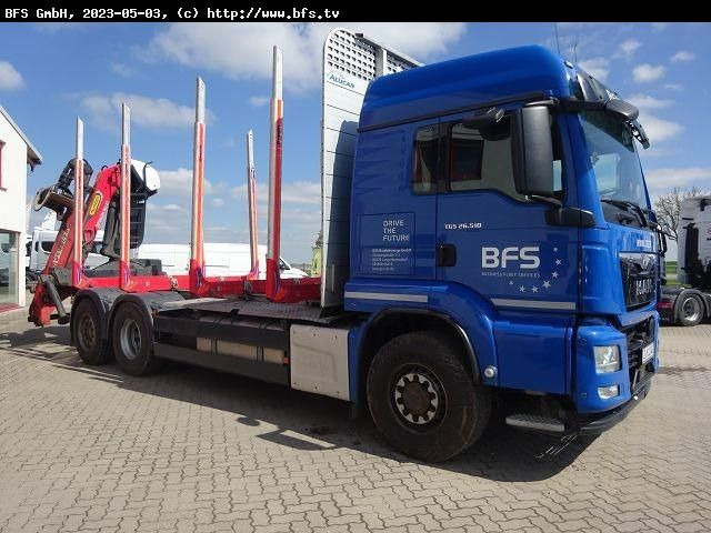 MAN TGS 26.510 6x4 H-4BL NEU ZF Getriebe + NEU Kuppl - Camión forestal: foto 2 MAN TGS 26.510 6x4 H-4BL NEU ZF Getriebe + NEU Kuppl - Camión forestal: foto 2