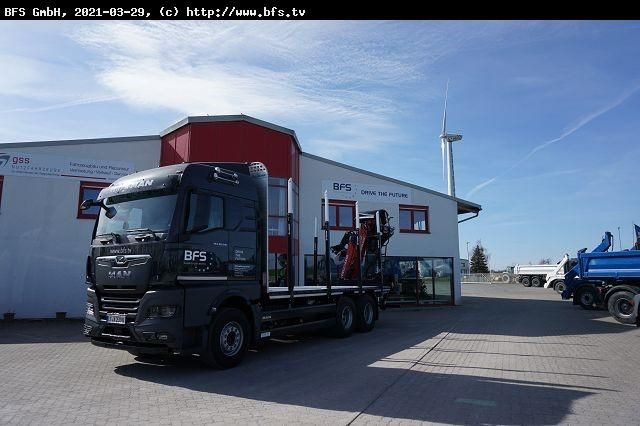 MAN TGX (TG3) 26.510 6x4 BL TG3, Plateau Aufbau - Camión forestal: foto 1 MAN TGX (TG3) 26.510 6x4 BL TG3, Plateau Aufbau - Camión forestal: foto 1