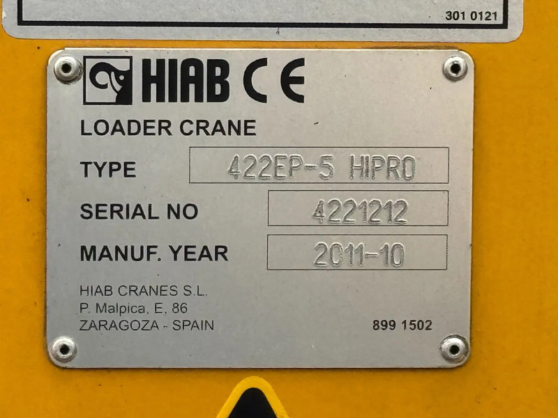 Camión grúa DAF CF 85.410 8X2 HIAB 422EP5 + REMOTE CONTROL: foto 20