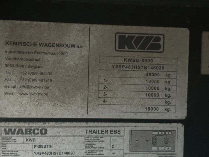 Semirremolque plataforma/ Caja abierta Kwb 2 AXLE STEERING: foto 10 Semirremolque plataforma/ Caja abierta Kwb 2 AXLE STEERING: foto 10