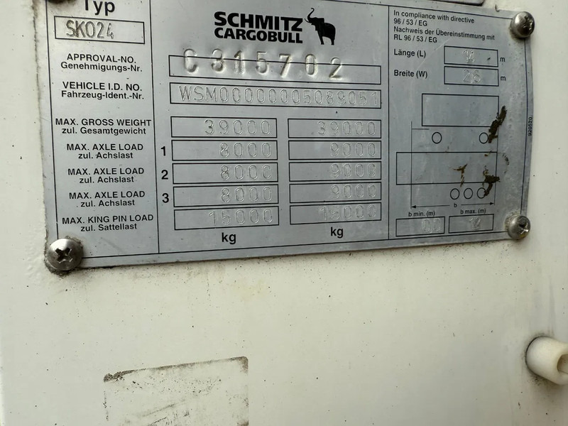 Schmitz Cargobull Schmitz Cargobull PRICES FROM €6950 TO €8950,- 40 X CARRIER 1850 MT D/E SAF AXELS - Semirremolque frigorífico: foto 5 Schmitz Cargobull Schmitz Cargobull PRICES FROM €6950 TO €8950,- 40 X CARRIER 1850 MT D/E SAF AXELS - Semirremolque frigorífico: foto 5