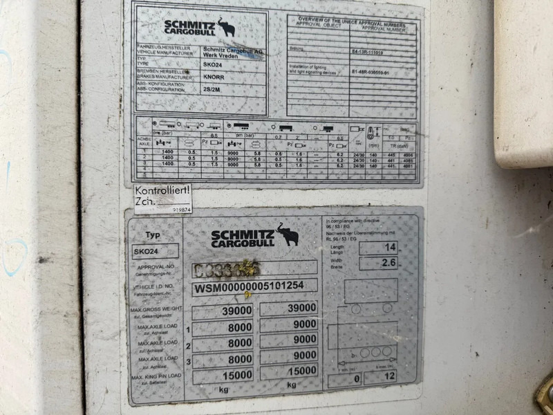 Schmitz Cargobull Schmitz Cargobull PRICES FROM €6950 TO €8950,- 40 X CARRIER 1850 MT D/E SAF AXELS - Semirremolque frigorífico: foto 2 Schmitz Cargobull Schmitz Cargobull PRICES FROM €6950 TO €8950,- 40 X CARRIER 1850 MT D/E SAF AXELS - Semirremolque frigorífico: foto 2