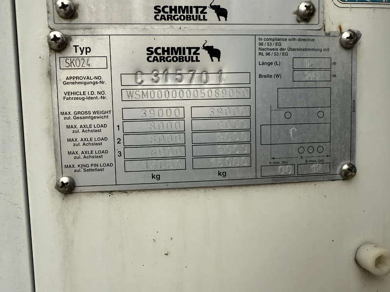 Schmitz Cargobull Schmitz Cargobull PRICES FROM €6950 TO €8950,- 40 X CARRIER 1850 MT D/E SAF AXELS - Semirremolque frigorífico: foto 3 Schmitz Cargobull Schmitz Cargobull PRICES FROM €6950 TO €8950,- 40 X CARRIER 1850 MT D/E SAF AXELS - Semirremolque frigorífico: foto 3