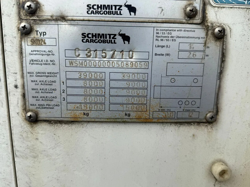 Schmitz Cargobull Schmitz Cargobull PRICES FROM €6950 TO €8950,- 40 X CARRIER 1850 MT D/E SAF AXELS - Semirremolque frigorífico: foto 4 Schmitz Cargobull Schmitz Cargobull PRICES FROM €6950 TO €8950,- 40 X CARRIER 1850 MT D/E SAF AXELS - Semirremolque frigorífico: foto 4