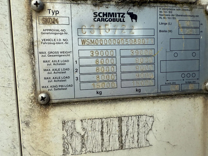 Schmitz Cargobull Schmitz Cargobull PRICES FROM €6950 TO €8950,- 40 X CARRIER 1850 MT D/E SAF AXELS - Semirremolque frigorífico: foto 5 Schmitz Cargobull Schmitz Cargobull PRICES FROM €6950 TO €8950,- 40 X CARRIER 1850 MT D/E SAF AXELS - Semirremolque frigorífico: foto 5
