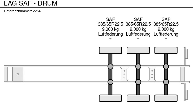 Semirremolque plataforma/ Caja abierta LAG SAF - DRUM: foto 12