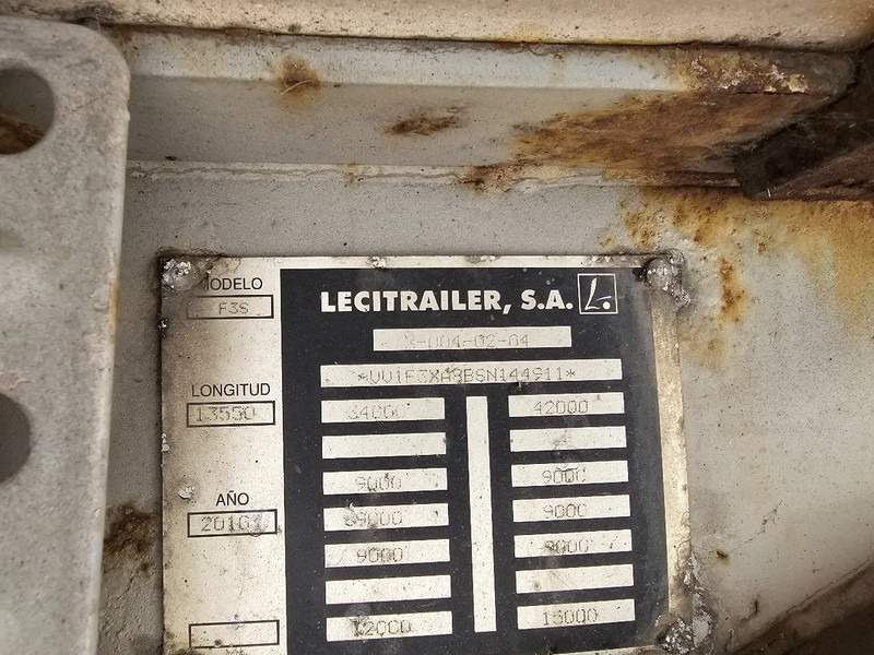 Semirremolque frigorífico Lecitrailer 3E20SD - Carrier vector 1850 - DHollandia 2000kg: foto 18