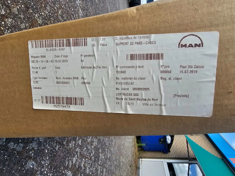 MAN TGM - Bumpersteun midden - 81.41610-5742 - Recambio para Camión: foto 4 MAN TGM - Bumpersteun midden - 81.41610-5742 - Recambio para Camión: foto 4