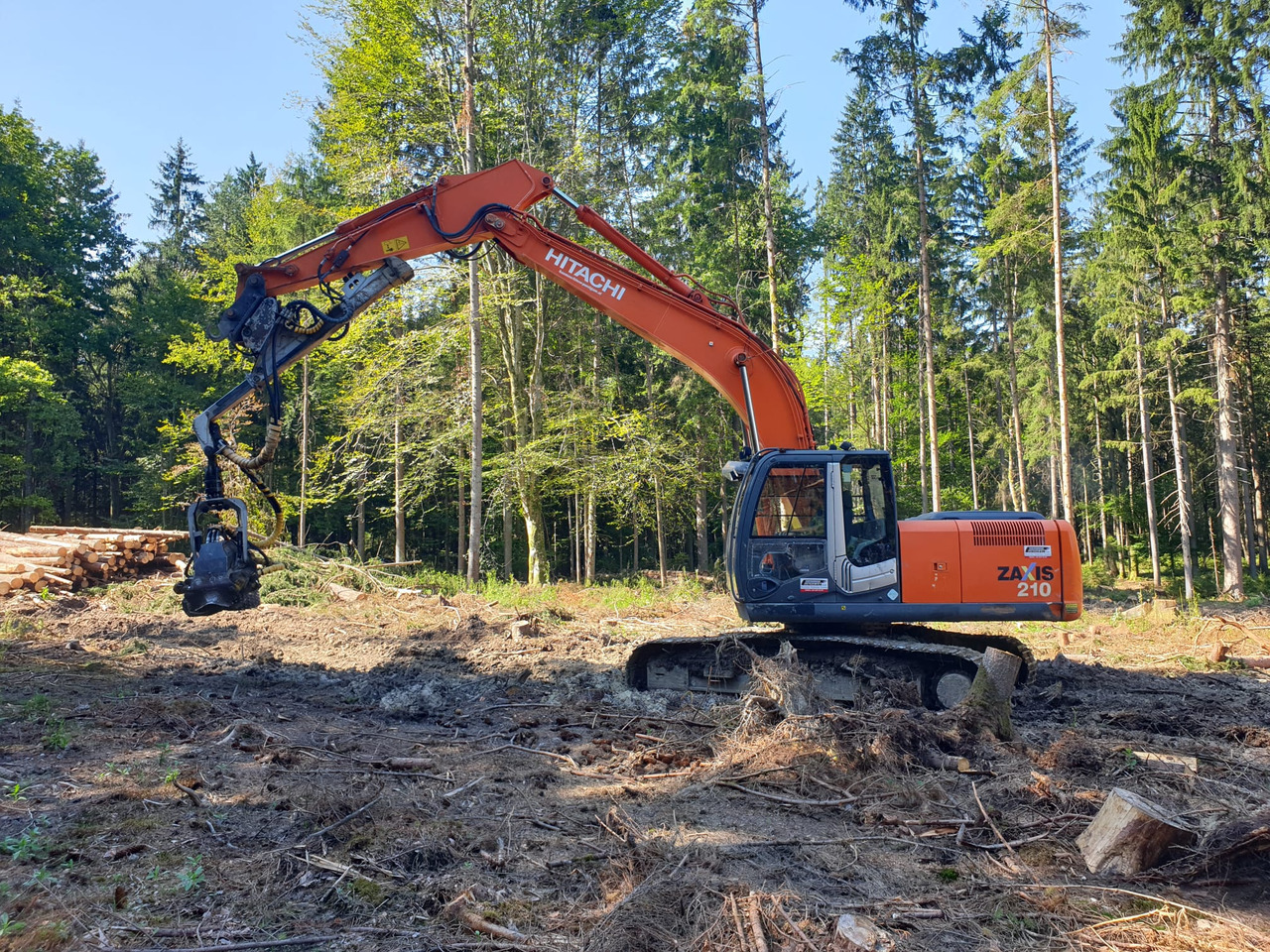 HITACHI ZX 210-3 with Kesla 25 RH - Excavadora de cadenas: foto 1 HITACHI ZX 210-3 with Kesla 25 RH - Excavadora de cadenas: foto 1
