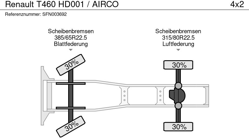 Cabeza tractora Renault T460 HD001 / AIRCO: foto 15 Cabeza tractora Renault T460 HD001 / AIRCO: foto 15