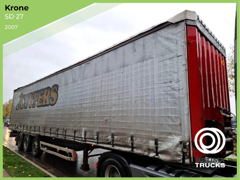 Krone SD 27 / HUBDACH / TOIT LEVANT / HEFDAK / COIL / COILMULDE / FOSSE Á BOBINE - Semirremolque lona: foto 1 Krone SD 27 / HUBDACH / TOIT LEVANT / HEFDAK / COIL / COILMULDE / FOSSE Á BOBINE - Semirremolque lona: foto 1