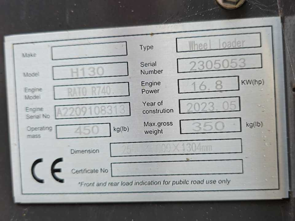 Cargadora de ruedas 2025 - HERACLES - H130 WHEEL LOADER - SHOVEL: foto 9