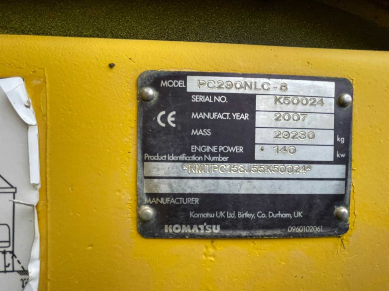 Komatsu PC290NLC - Excavadora de cadenas: foto 3 Komatsu PC290NLC - Excavadora de cadenas: foto 3