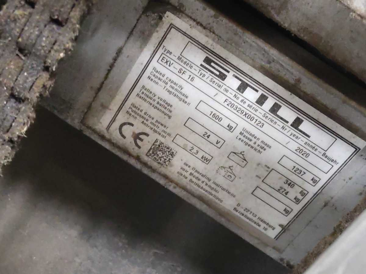 STILL EXV-SF16 2020 STACKER - Carretilla elevadora: foto 2 STILL EXV-SF16 2020 STACKER - Carretilla elevadora: foto 2