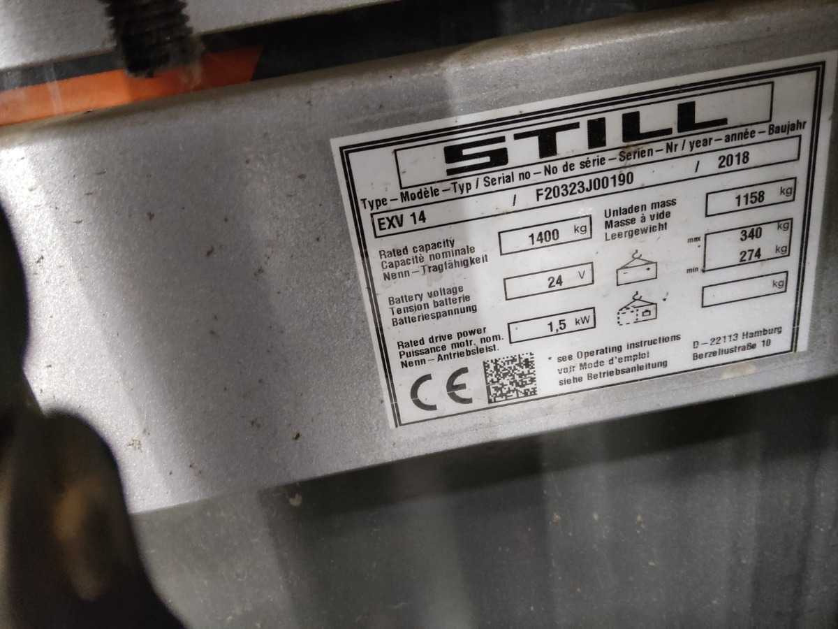 STILL EXV14 2018 STACKER - Carretilla elevadora: foto 2 STILL EXV14 2018 STACKER - Carretilla elevadora: foto 2