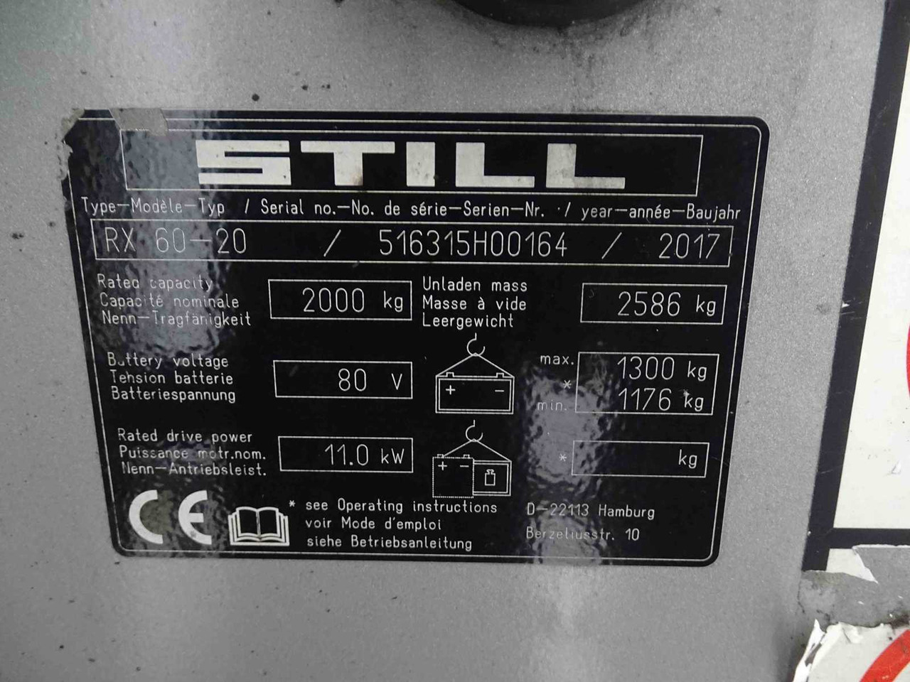 STILL RX60-20 2017 FORKLIFT - Carretilla elevadora: foto 2 STILL RX60-20 2017 FORKLIFT - Carretilla elevadora: foto 2